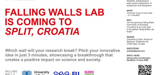 Prijavite se na Falling Walls Lab SEA-EU i predstavite svoje inovativne ideje